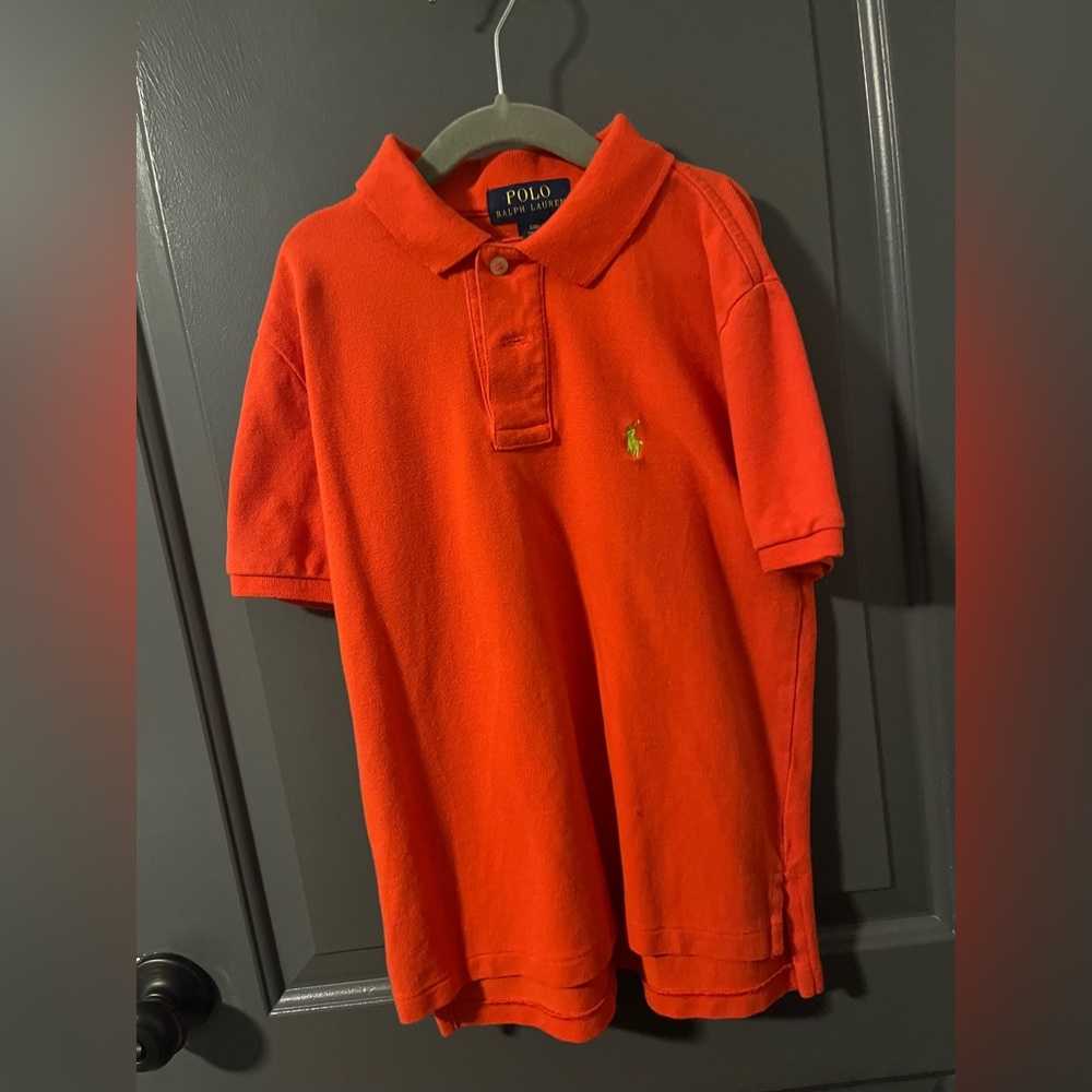 Boys Ralph Lauren Polo Size S Orange